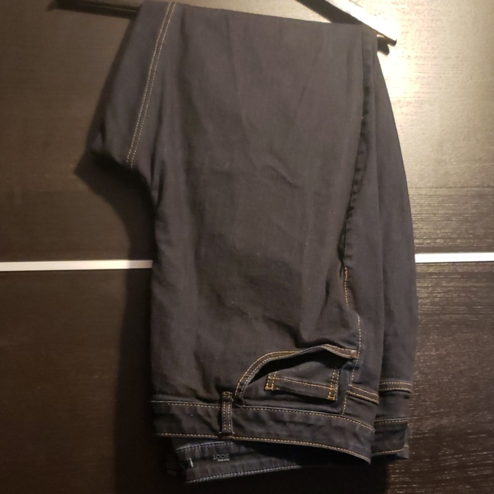 Dark wash boot cut jeans